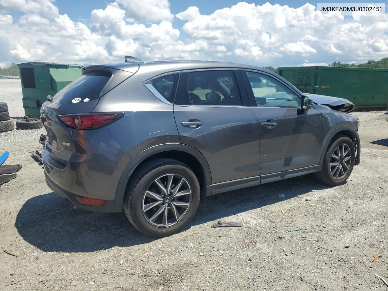 2018 Mazda Cx-5 Grand Touring VIN: JM3KFADM3J0302451 Lot: 63234555