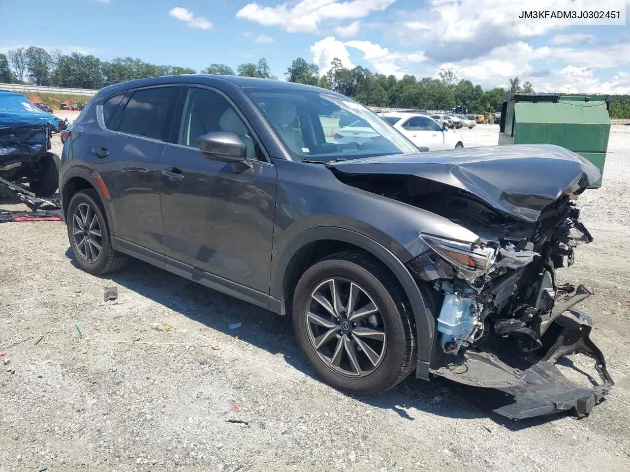 2018 Mazda Cx-5 Grand Touring VIN: JM3KFADM3J0302451 Lot: 63234555