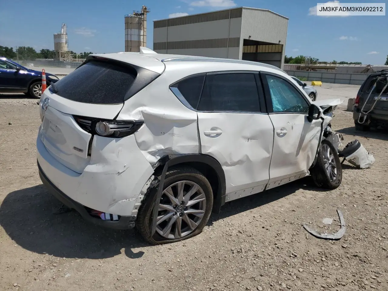 2019 Mazda Cx-5 Grand Touring VIN: JM3KFADM3K0692212 Lot: 63986365
