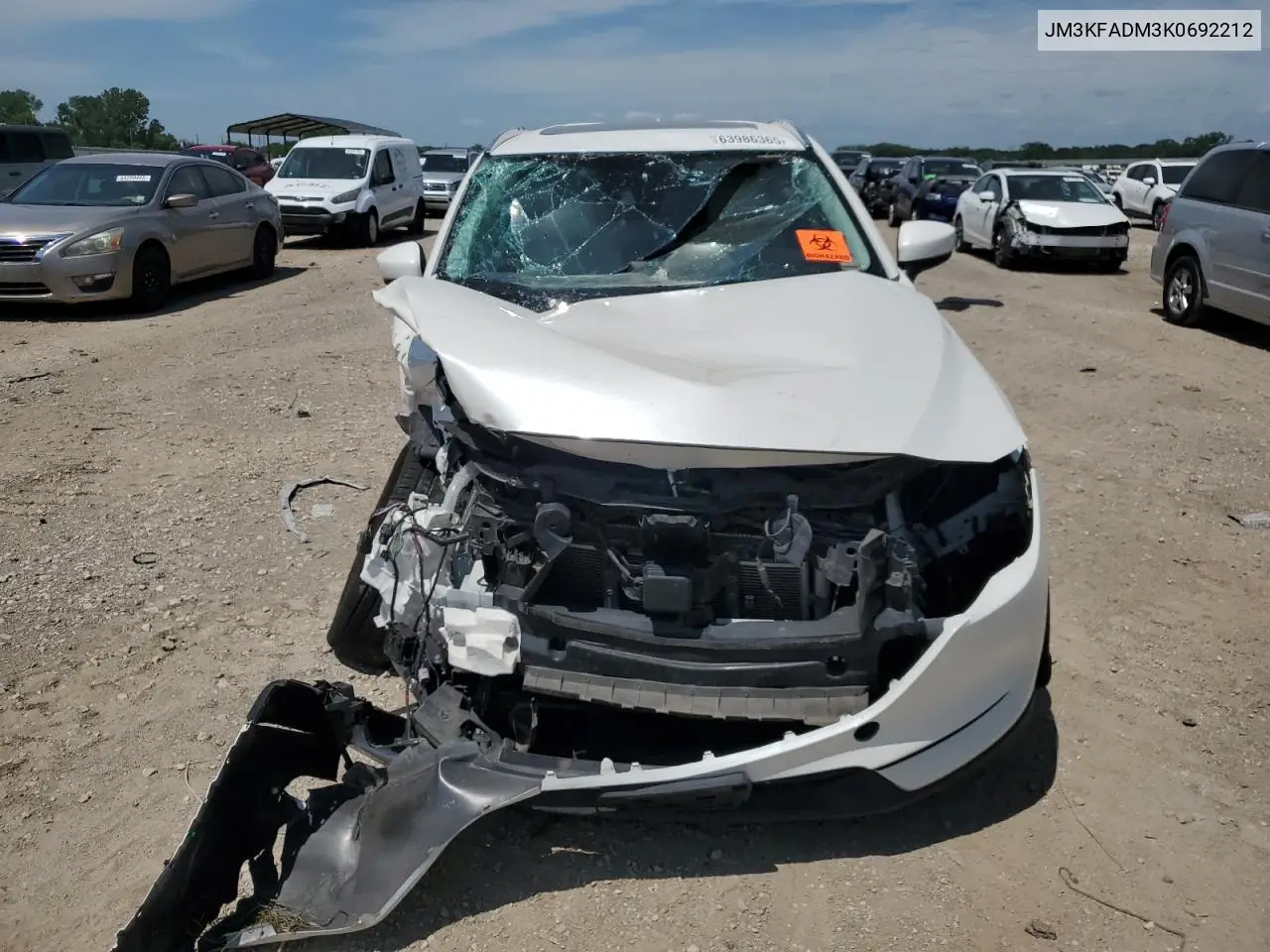 2019 Mazda Cx-5 Grand Touring VIN: JM3KFADM3K0692212 Lot: 63986365