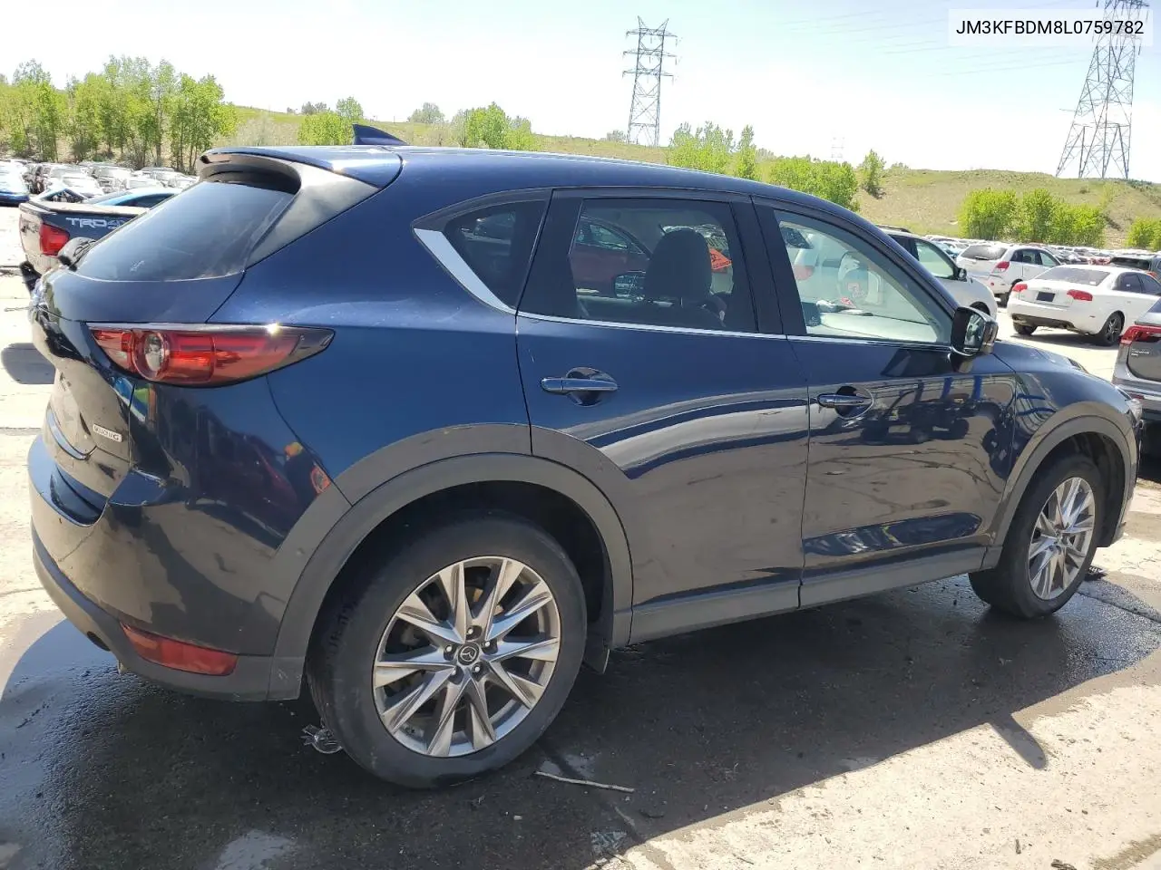 2020 Mazda Cx-5 Grand Touring VIN: JM3KFBDM8L0759782 Lot: 57104325