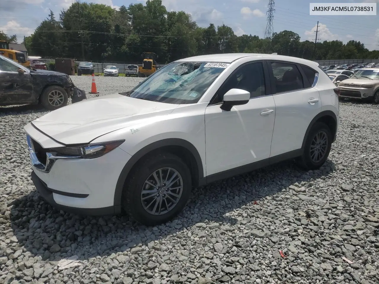 2020 Mazda Cx-5 Touring VIN: JM3KFACM5L0738531 Lot: 63187945
