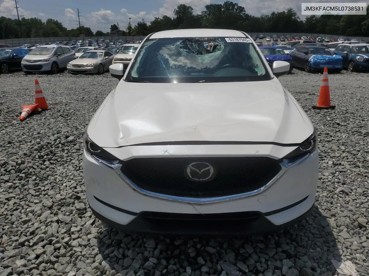 2020 Mazda Cx-5 Touring VIN: JM3KFACM5L0738531 Lot: 63187945