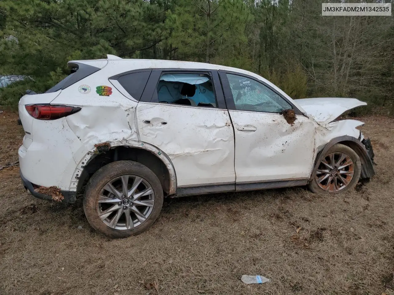 2021 Mazda Cx-5 Grand Touring VIN: JM3KFADM2M1342535 Lot: 43146575
