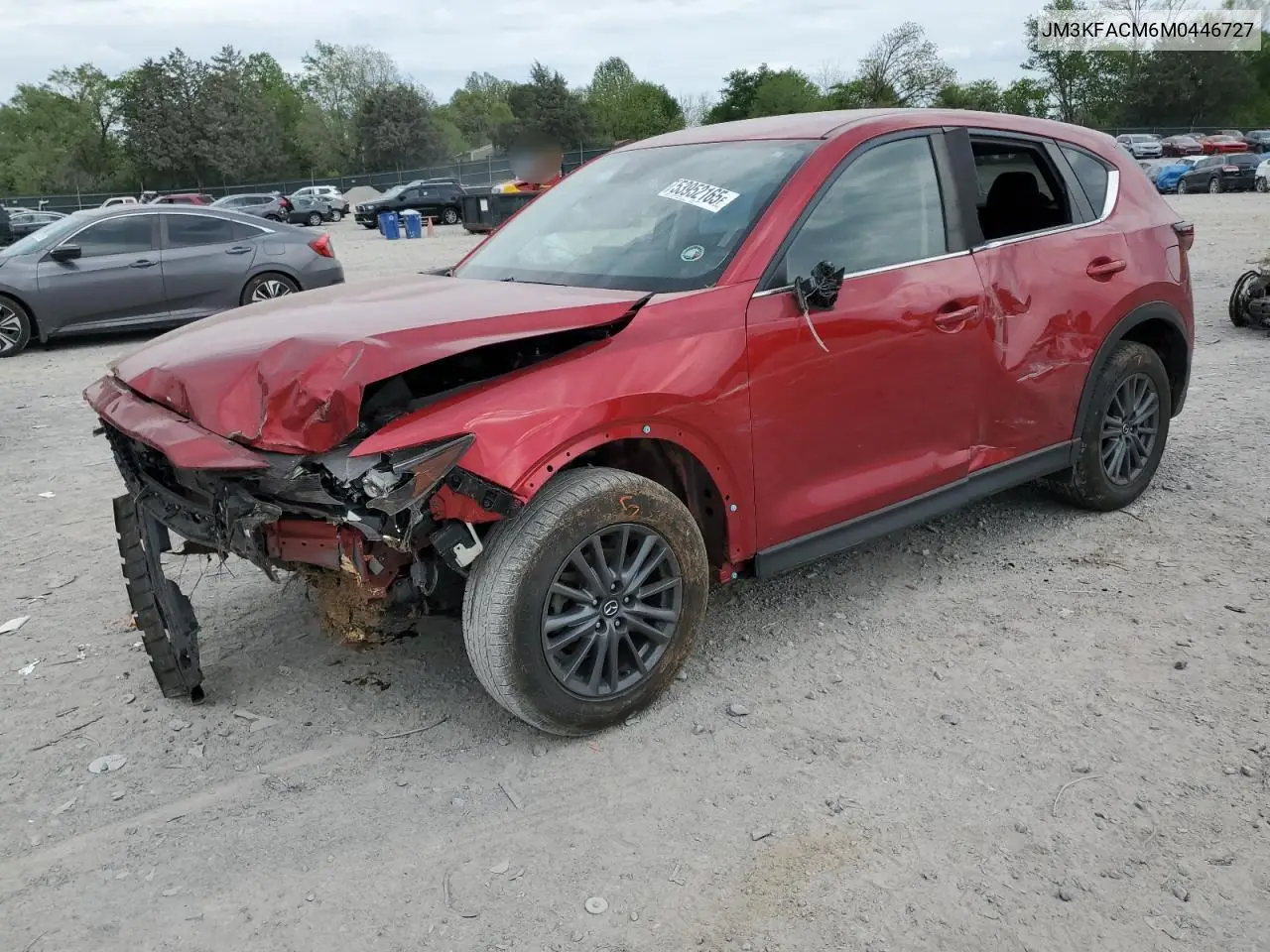 2021 Mazda Cx-5 Touring VIN: JM3KFACM6M0446727 Lot: 53952165