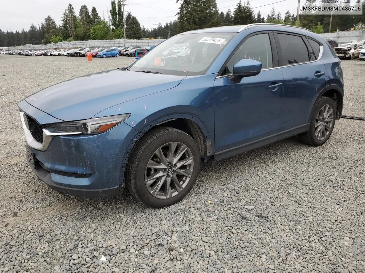 2021 Mazda Cx-5 Grand Touring VIN: JM3KFBDM3M0435706 Lot: 56565455