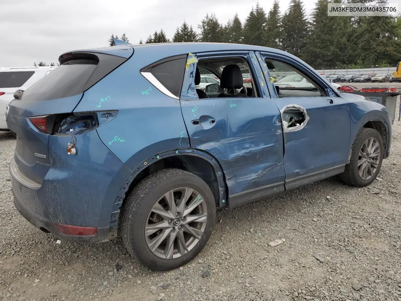 2021 Mazda Cx-5 Grand Touring VIN: JM3KFBDM3M0435706 Lot: 56565455