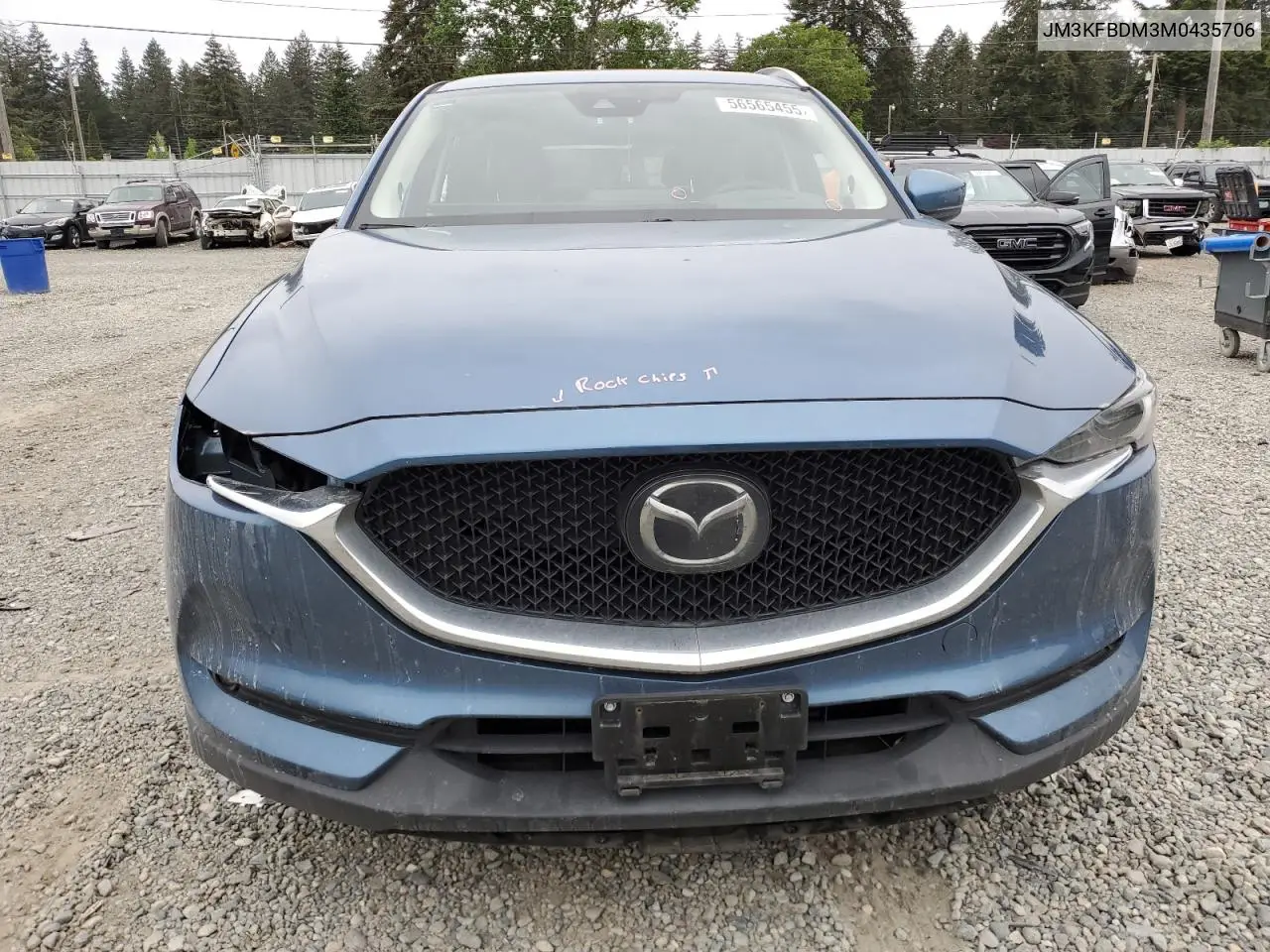 2021 Mazda Cx-5 Grand Touring VIN: JM3KFBDM3M0435706 Lot: 56565455