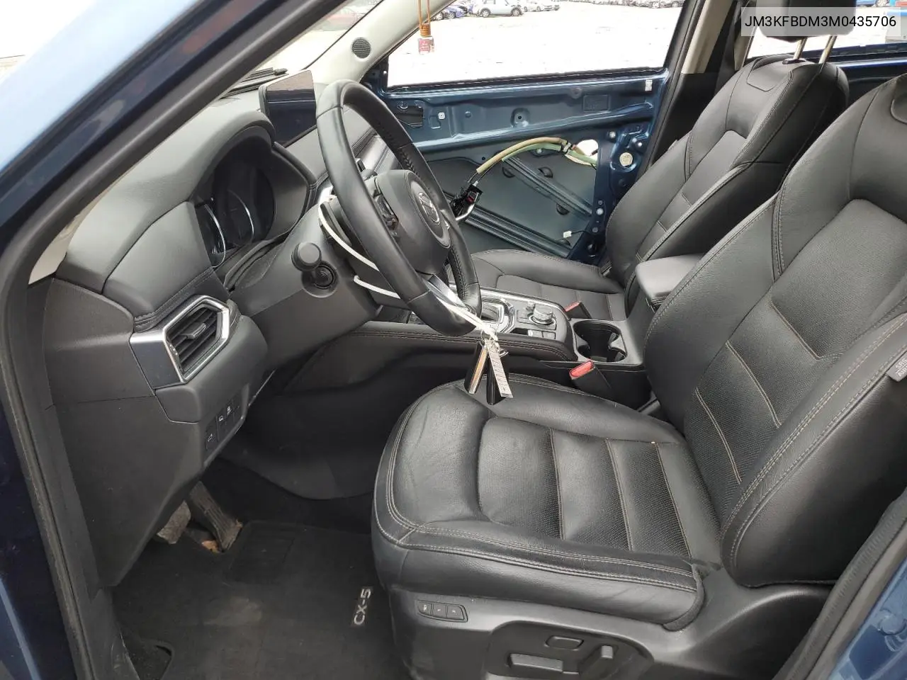 2021 Mazda Cx-5 Grand Touring VIN: JM3KFBDM3M0435706 Lot: 56565455