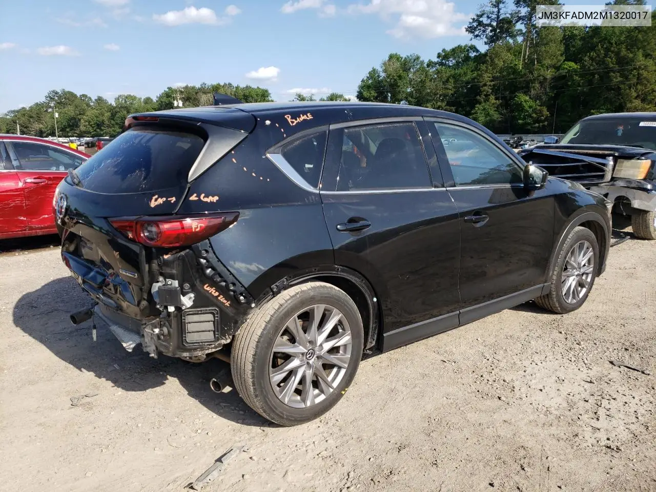 2021 Mazda Cx-5 Grand Touring VIN: JM3KFADM2M1320017 Lot: 56702235