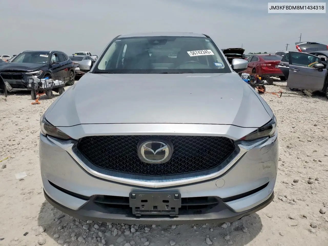 2021 Mazda Cx-5 Grand Touring VIN: JM3KFBDM8M1434318 Lot: 56742345