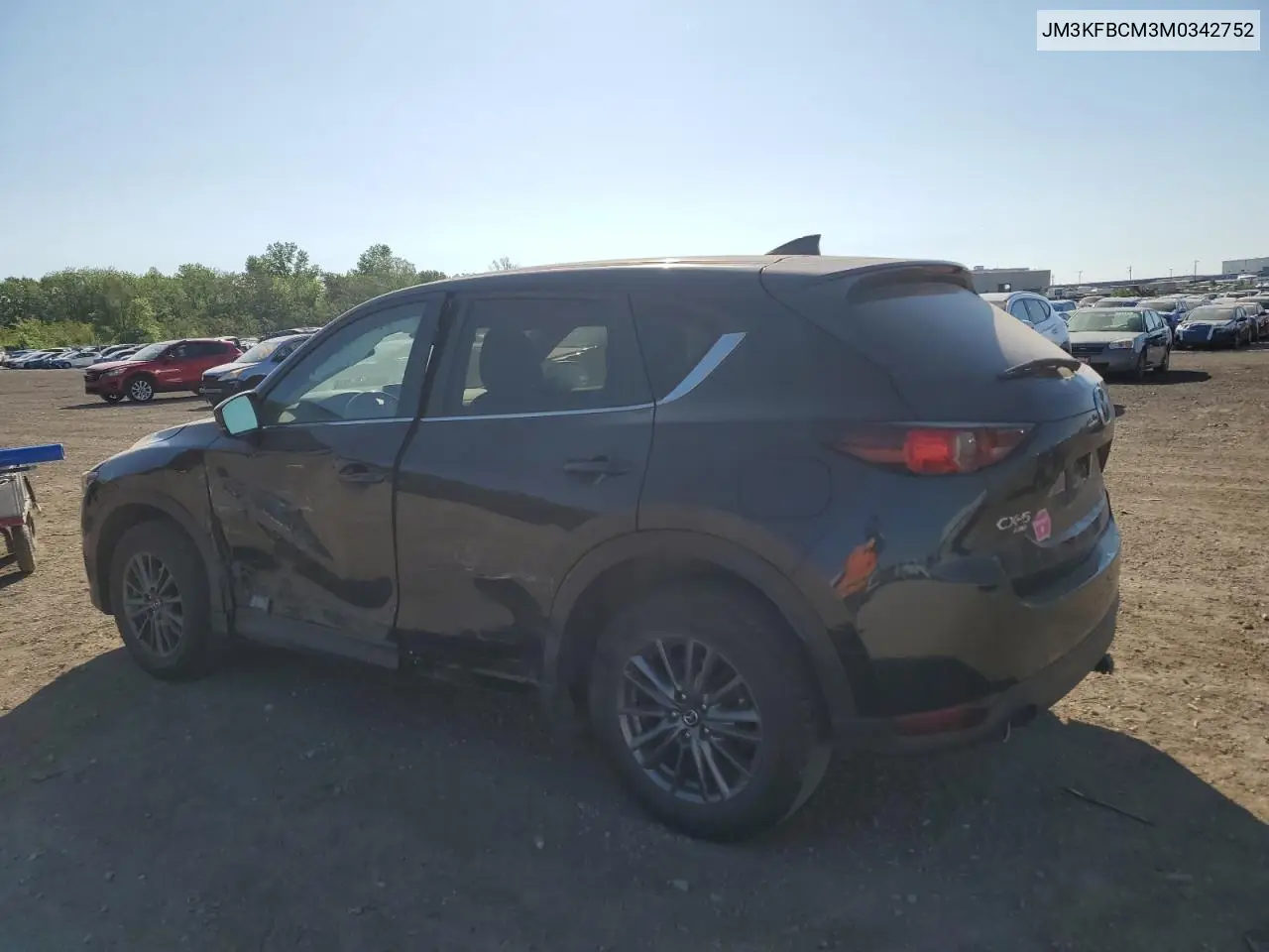 2021 Mazda Cx-5 Touring VIN: JM3KFBCM3M0342752 Lot: 56930085