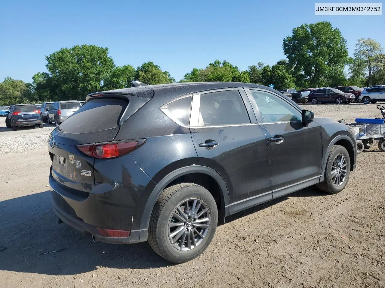 2021 Mazda Cx-5 Touring VIN: JM3KFBCM3M0342752 Lot: 56930085