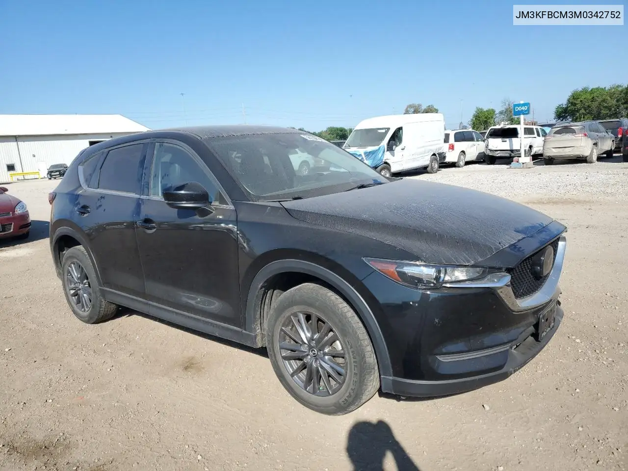 2021 Mazda Cx-5 Touring VIN: JM3KFBCM3M0342752 Lot: 56930085