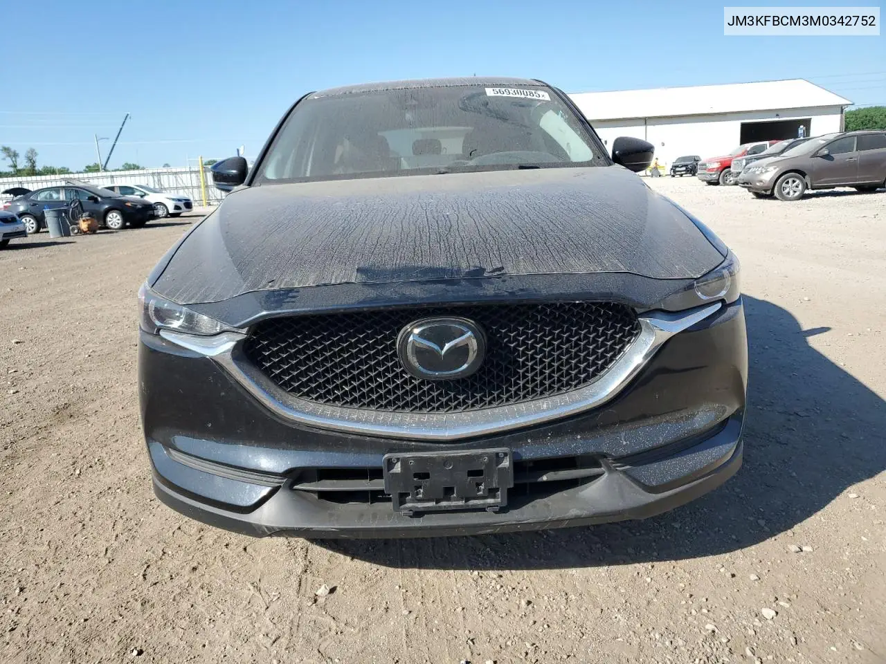 2021 Mazda Cx-5 Touring VIN: JM3KFBCM3M0342752 Lot: 56930085