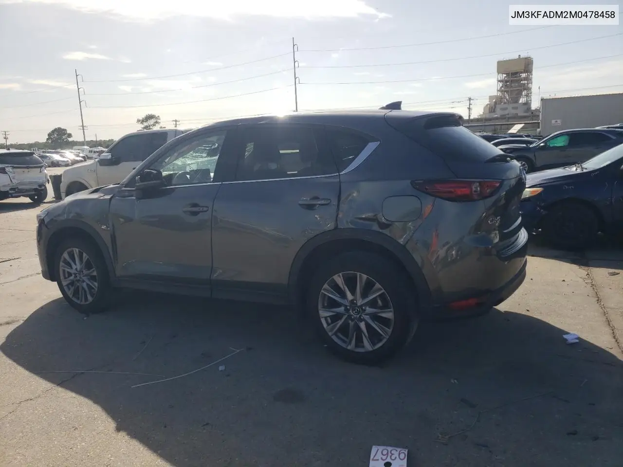 2021 Mazda Cx-5 Grand Touring VIN: JM3KFADM2M0478458 Lot: 60530845
