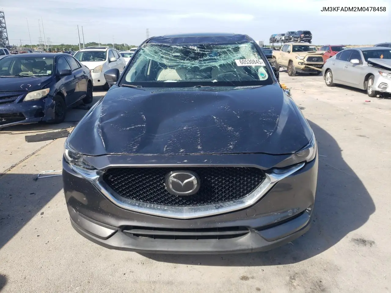 2021 Mazda Cx-5 Grand Touring VIN: JM3KFADM2M0478458 Lot: 60530845