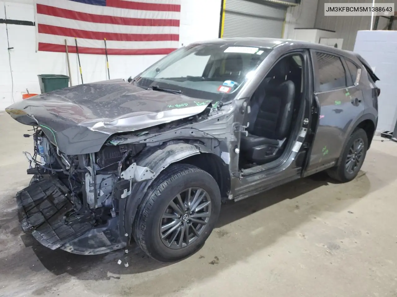 2021 Mazda Cx-5 Touring VIN: JM3KFBCM5M1388643 Lot: 62062485