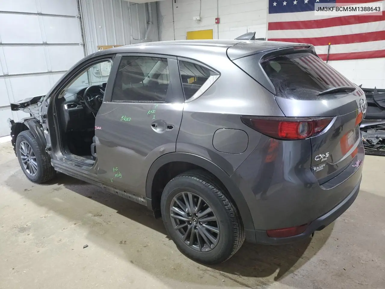 2021 Mazda Cx-5 Touring VIN: JM3KFBCM5M1388643 Lot: 62062485