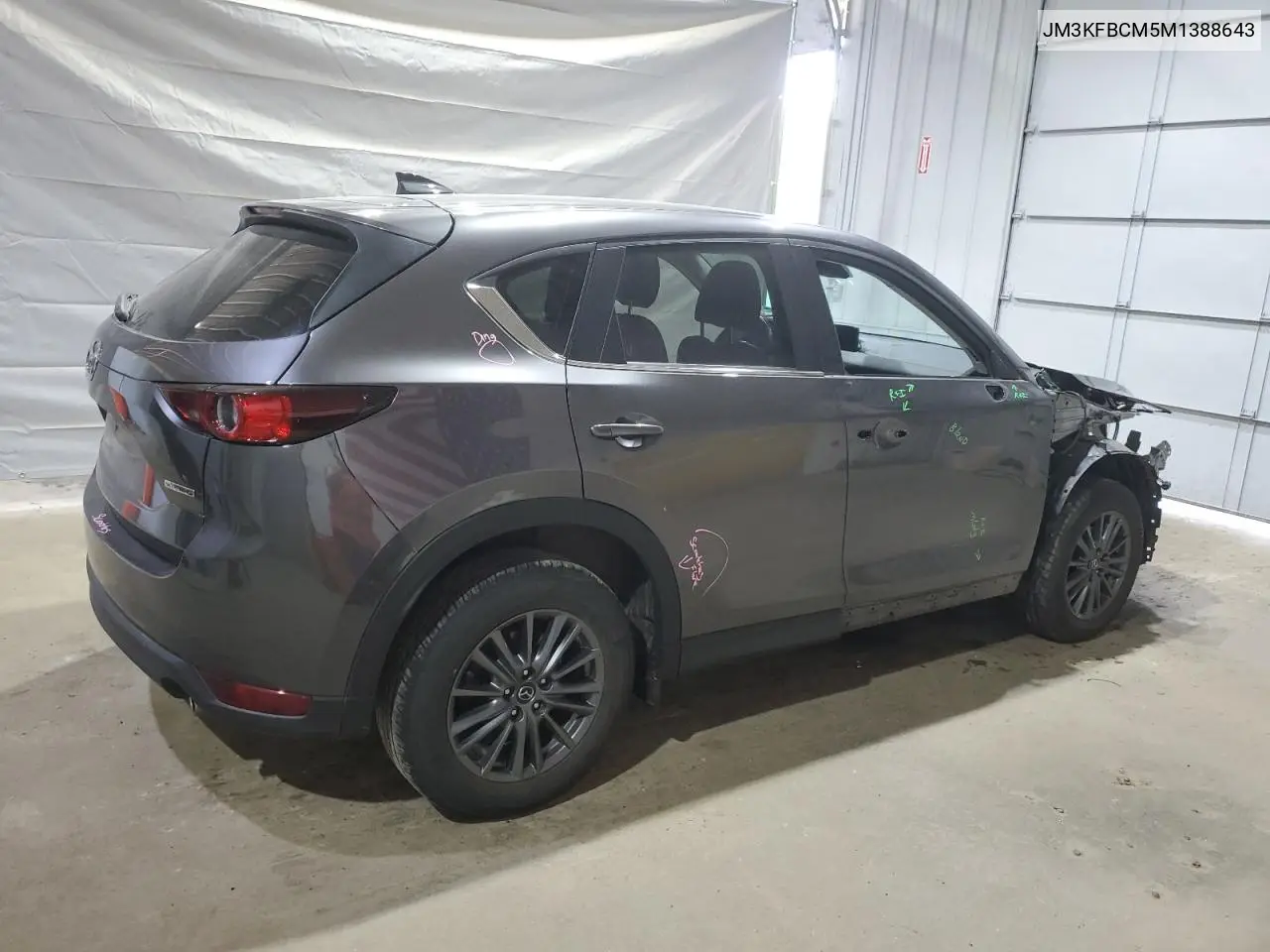 2021 Mazda Cx-5 Touring VIN: JM3KFBCM5M1388643 Lot: 62062485