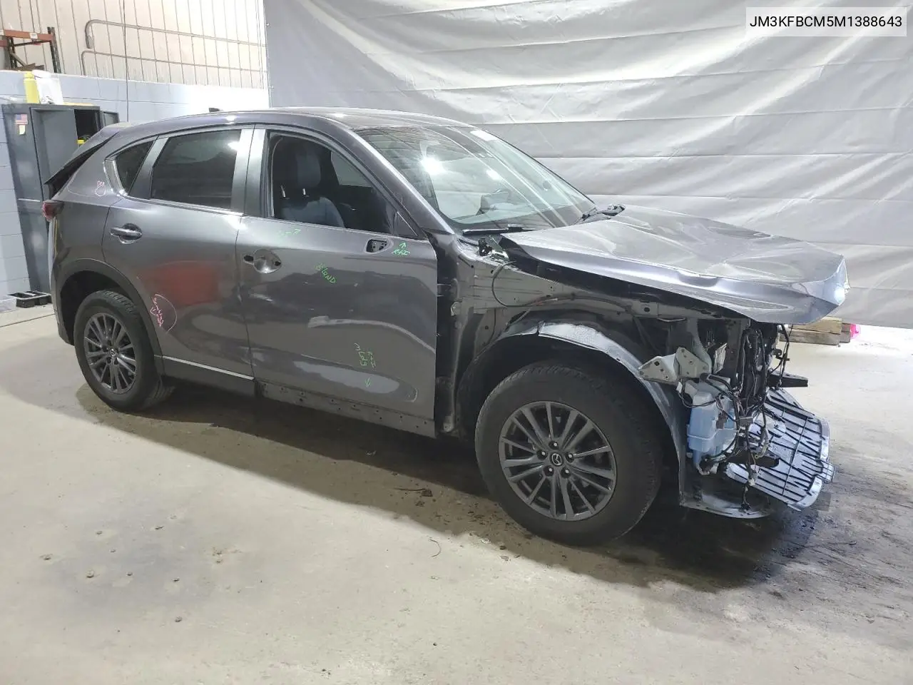 2021 Mazda Cx-5 Touring VIN: JM3KFBCM5M1388643 Lot: 62062485