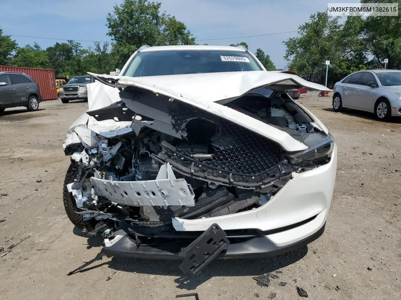 2021 Mazda Cx-5 Grand Touring VIN: JM3KFBDM5M1382615 Lot: 62629065