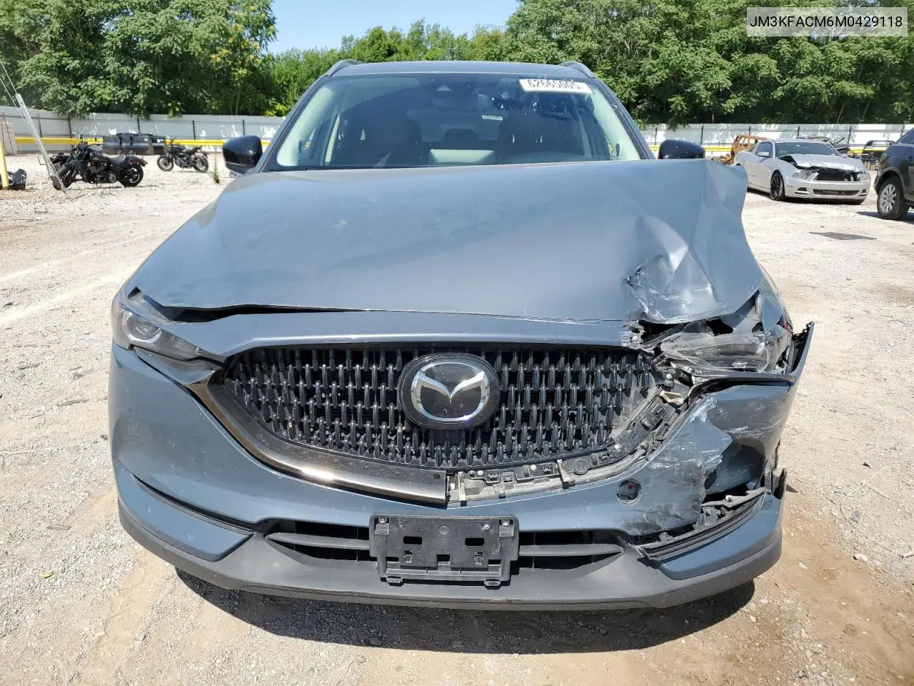 2021 Mazda Cx-5 Touring VIN: JM3KFACM6M0429118 Lot: 62665005