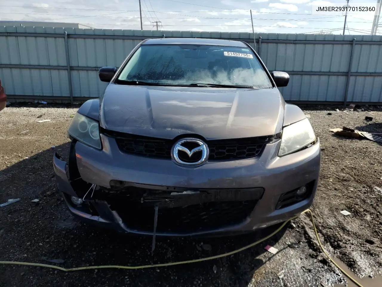 2007 Mazda Cx-7 VIN: JM3ER293170152360 Lot: 51452755