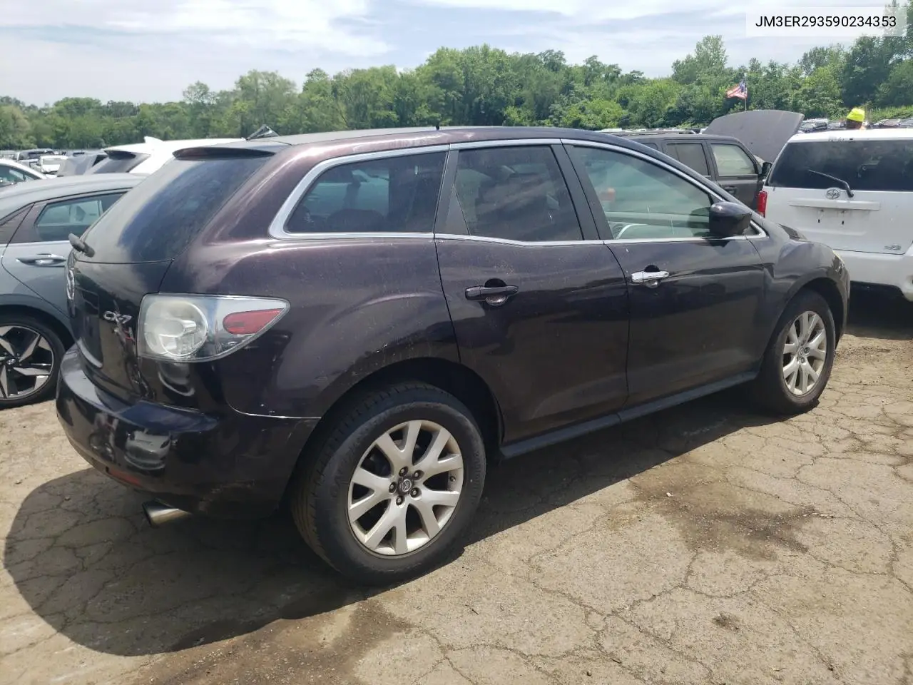 2009 Mazda Cx-7 VIN: JM3ER293590234353 Lot: 62284205