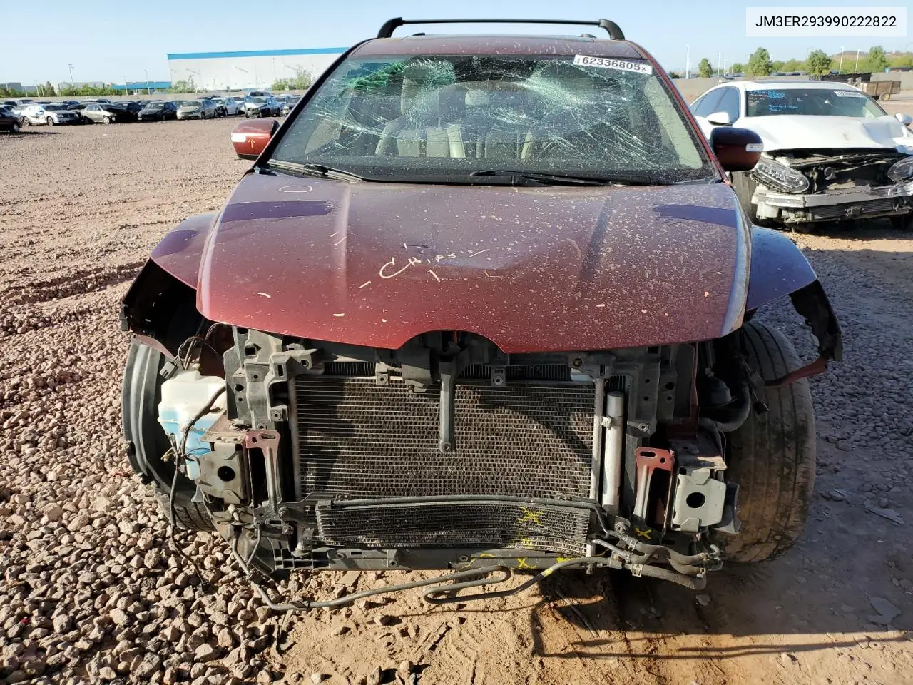 2009 Mazda Cx-7 VIN: JM3ER293990222822 Lot: 62336805