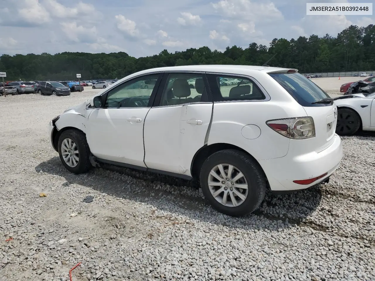 2011 Mazda Cx-7 VIN: JM3ER2A51B0392448 Lot: 57566945