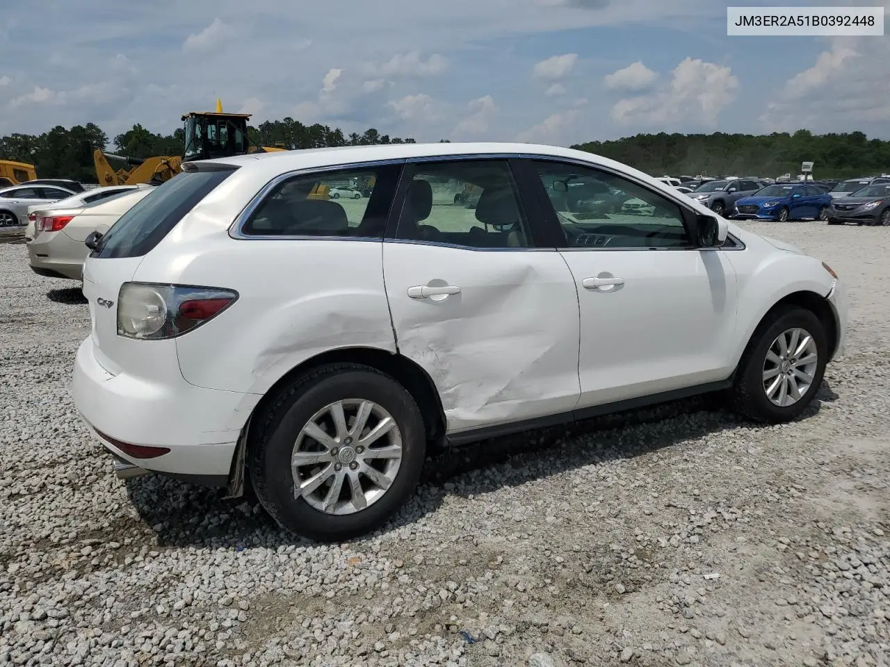2011 Mazda Cx-7 VIN: JM3ER2A51B0392448 Lot: 57566945