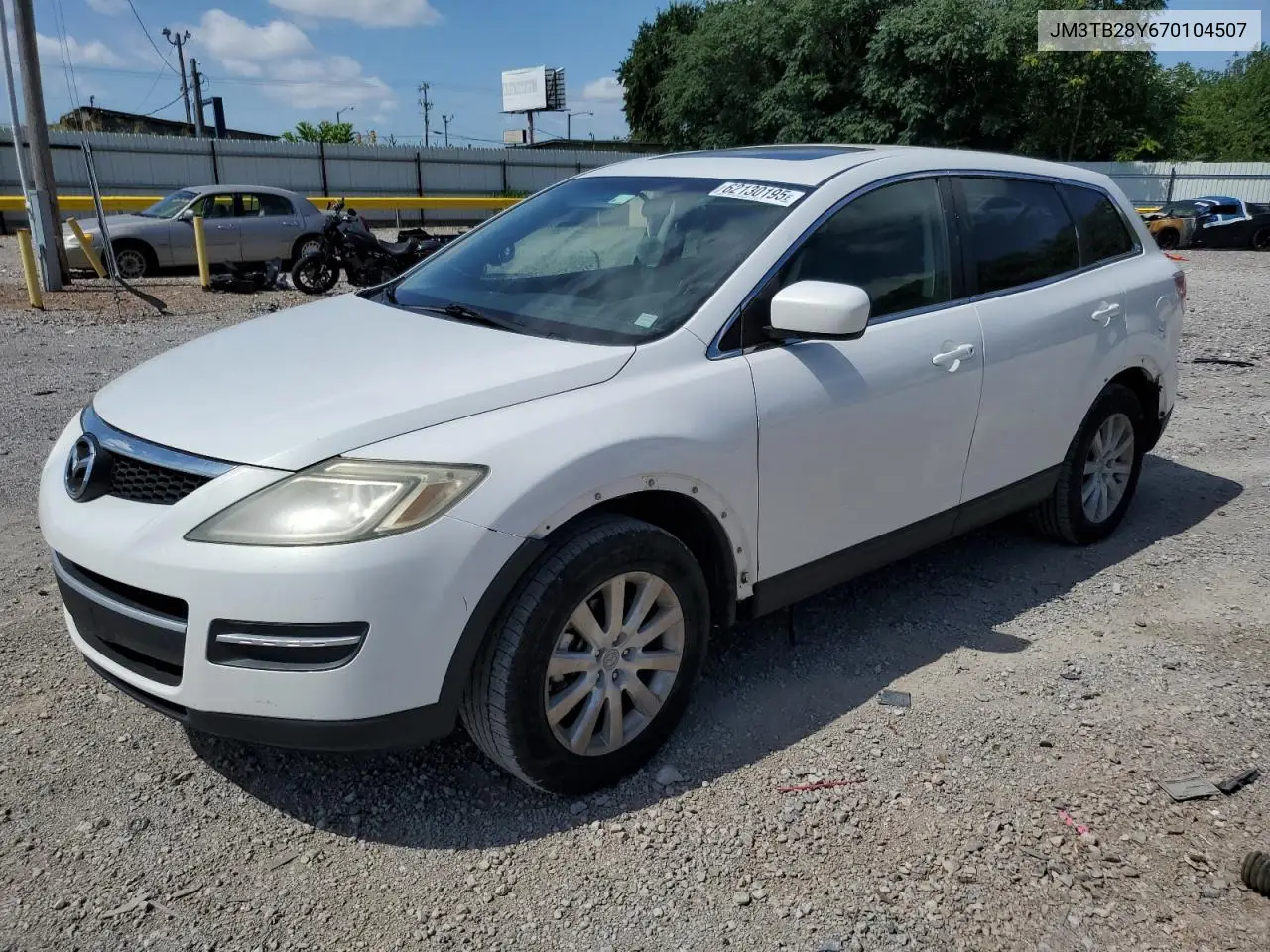 2007 Mazda Cx-9 VIN: JM3TB28Y670104507 Lot: 62130195