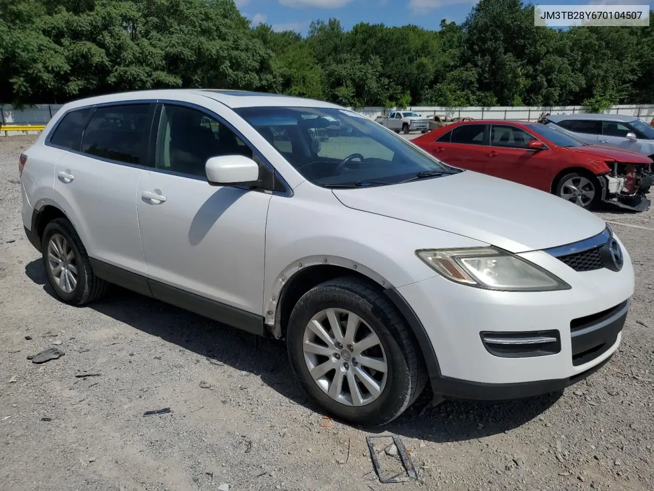 2007 Mazda Cx-9 VIN: JM3TB28Y670104507 Lot: 62130195