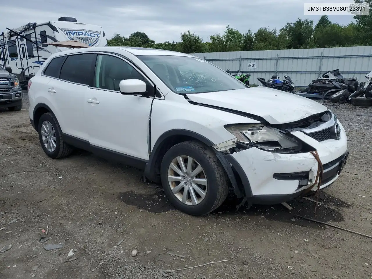 2008 Mazda Cx-9 VIN: JM3TB38V080123891 Lot: 62686215