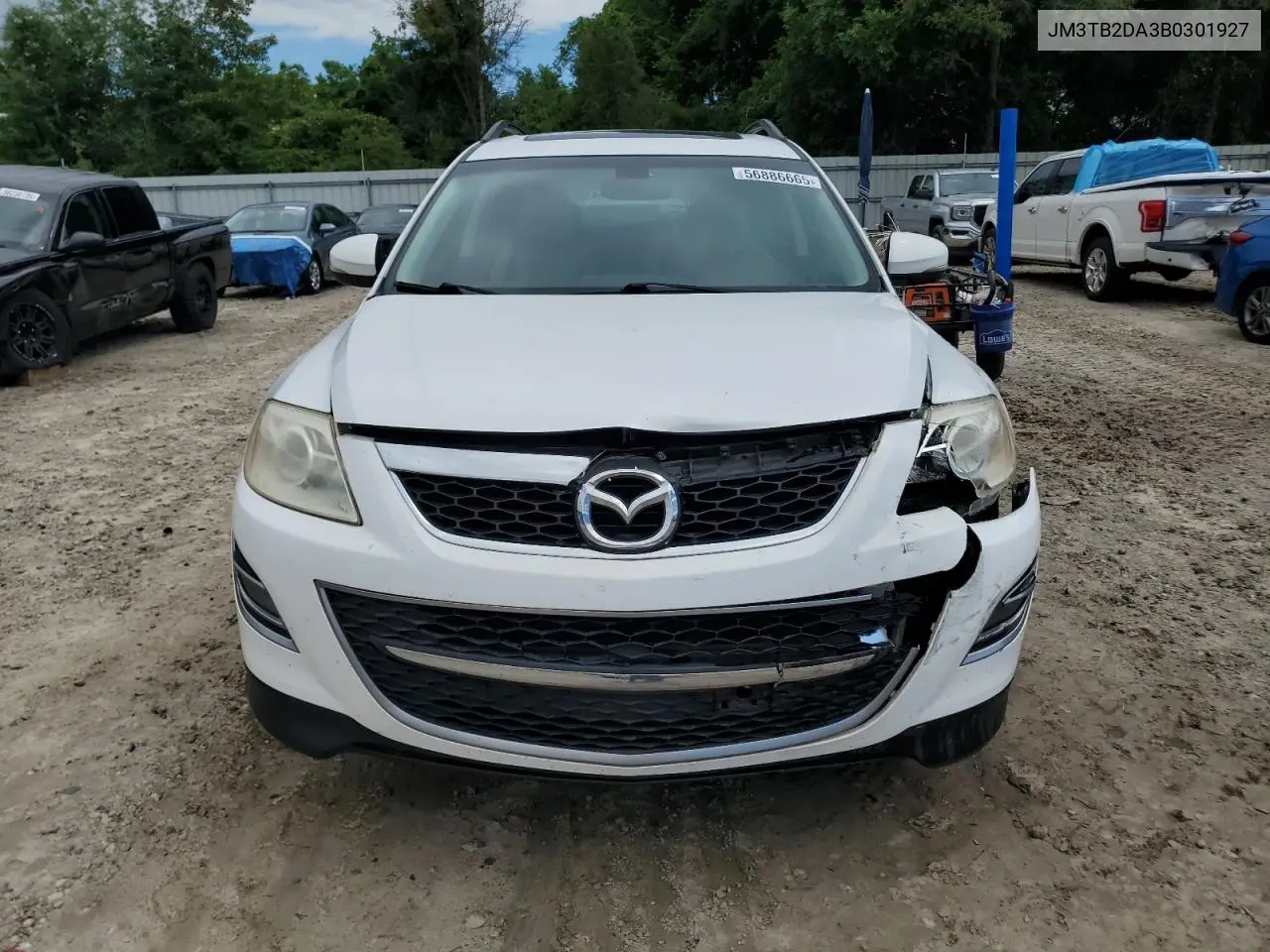 2011 Mazda Cx-9 VIN: JM3TB2DA3B0301927 Lot: 56886665