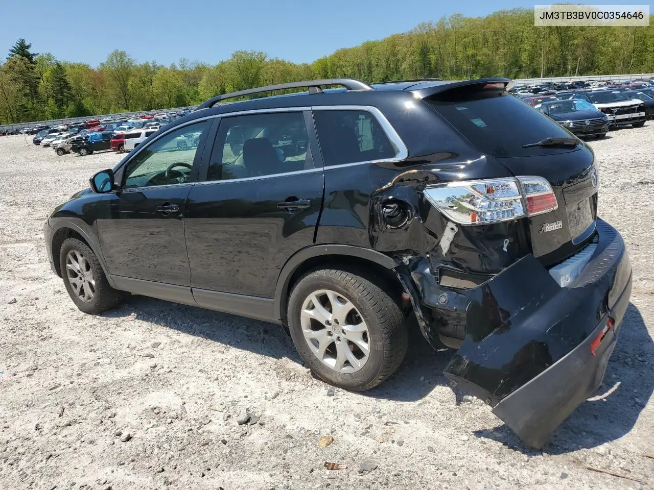 2012 Mazda Cx-9 VIN: JM3TB3BV0C0354646 Lot: 55971445