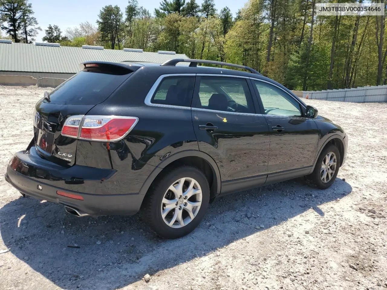 2012 Mazda Cx-9 VIN: JM3TB3BV0C0354646 Lot: 55971445