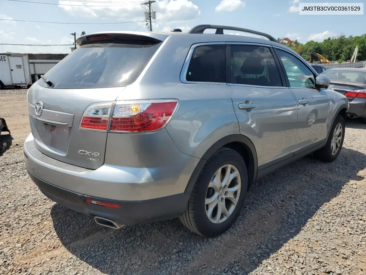 2012 Mazda Cx-9 VIN: JM3TB3CV0C0361529 Lot: 62175515