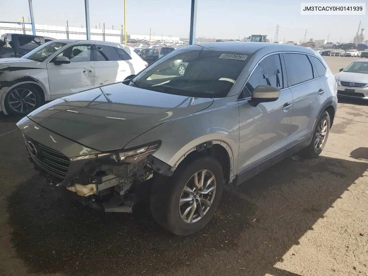 2017 Mazda Cx-9 Touring VIN: JM3TCACY0H0141939 Lot: 42557375