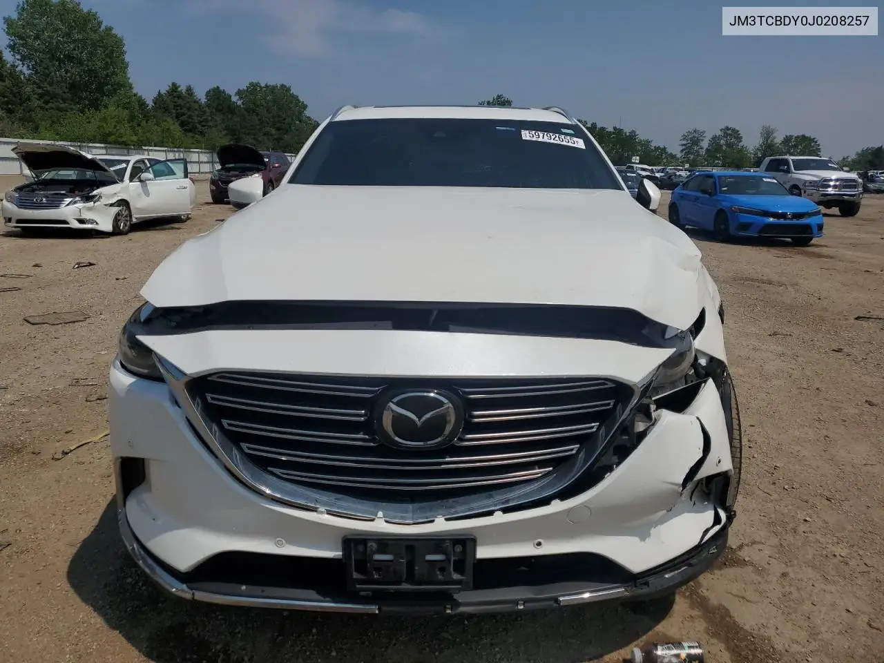 2018 Mazda Cx-9 Grand Touring VIN: JM3TCBDY0J0208257 Lot: 59792655