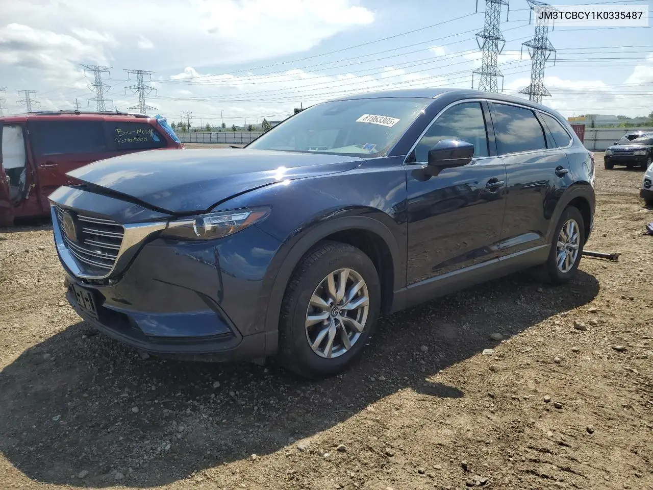 2019 Mazda Cx-9 Touring VIN: JM3TCBCY1K0335487 Lot: 61963305