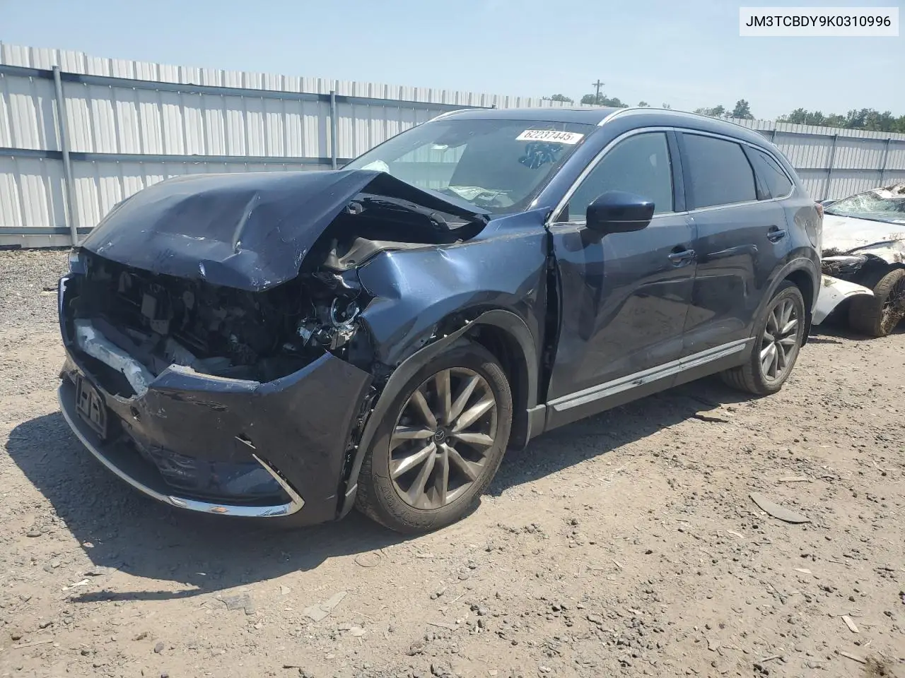 2019 Mazda Cx-9 Grand Touring VIN: JM3TCBDY9K0310996 Lot: 62237445