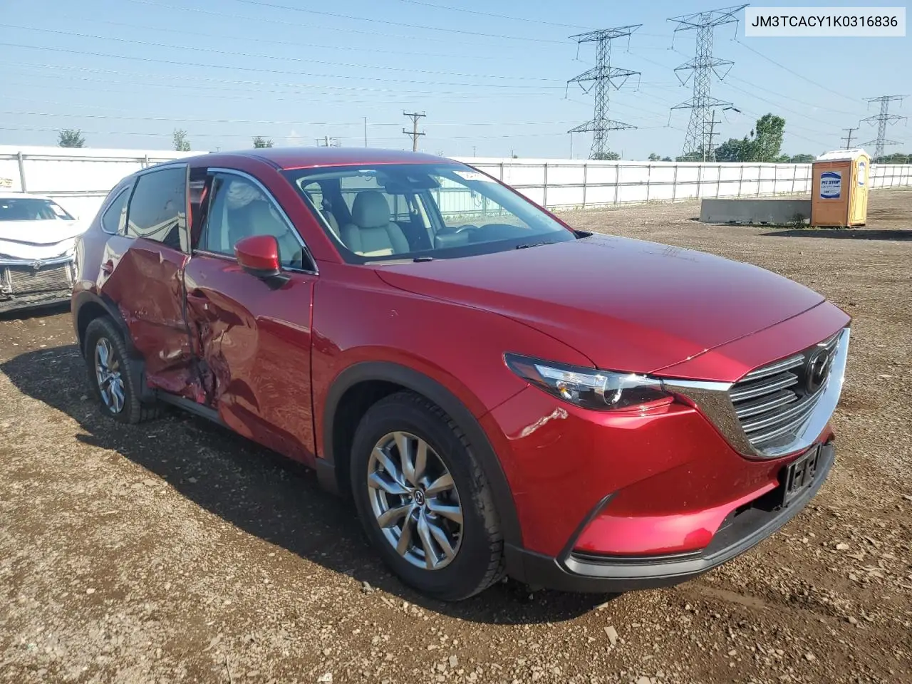 2019 Mazda Cx-9 Touring VIN: JM3TCACY1K0316836 Lot: 62416535