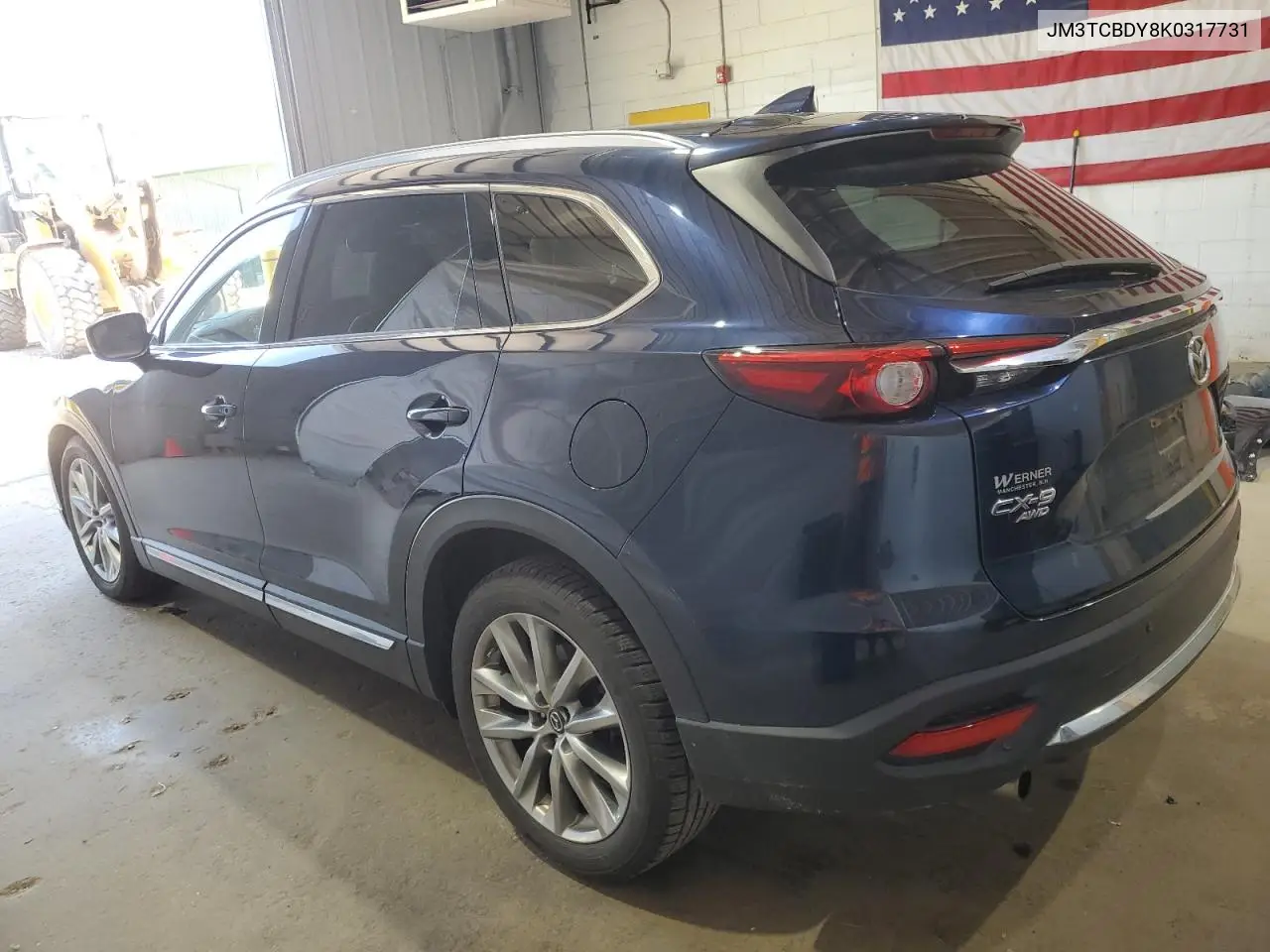 2019 Mazda Cx-9 Grand Touring VIN: JM3TCBDY8K0317731 Lot: 62610545
