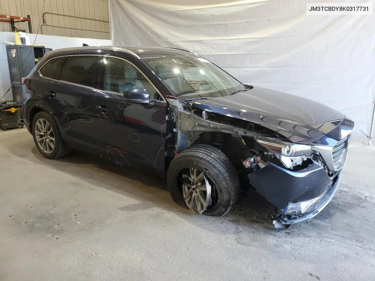 2019 Mazda Cx-9 Grand Touring VIN: JM3TCBDY8K0317731 Lot: 62610545