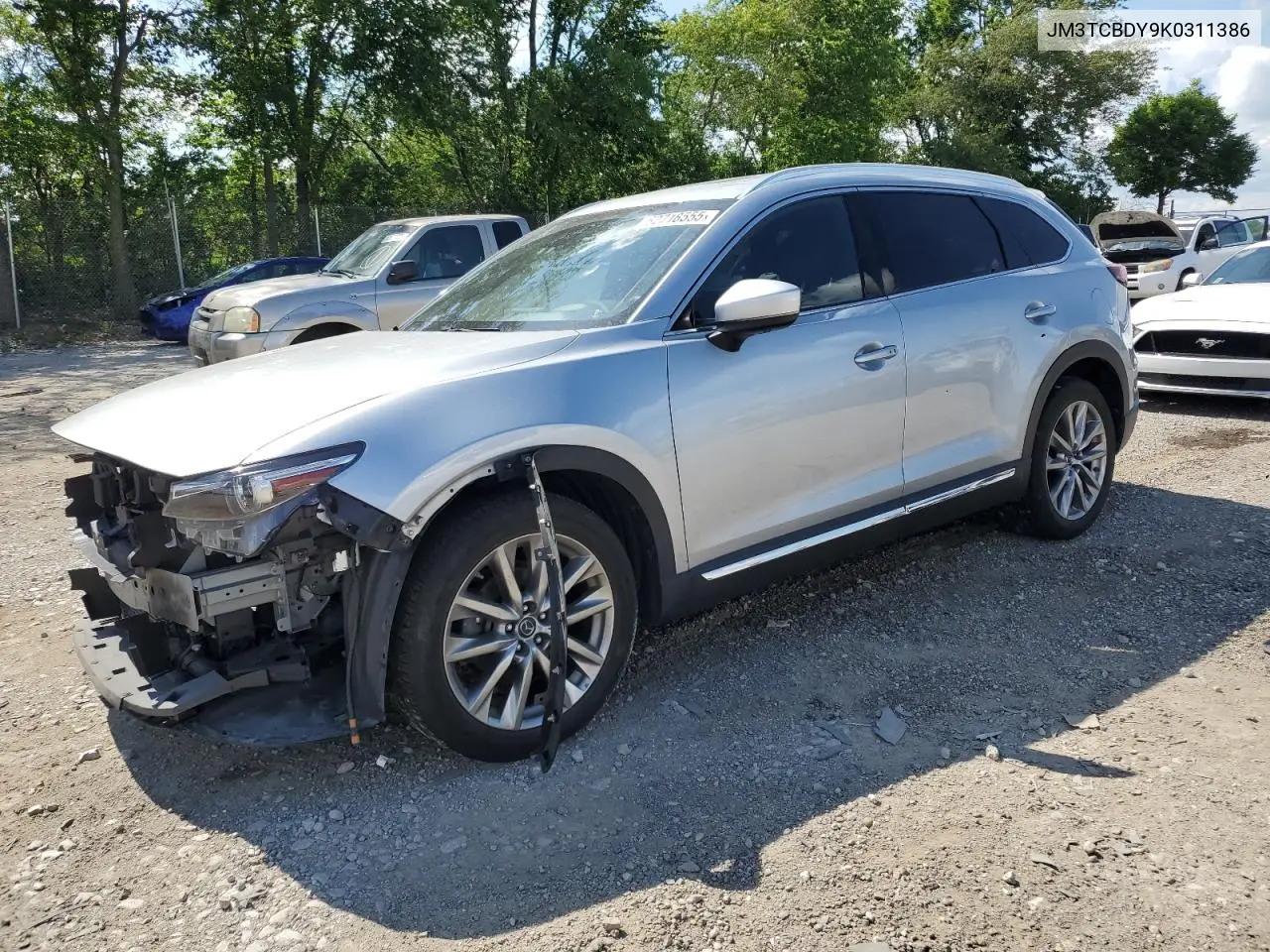 2019 Mazda Cx-9 Grand Touring VIN: JM3TCBDY9K0311386 Lot: 62718555