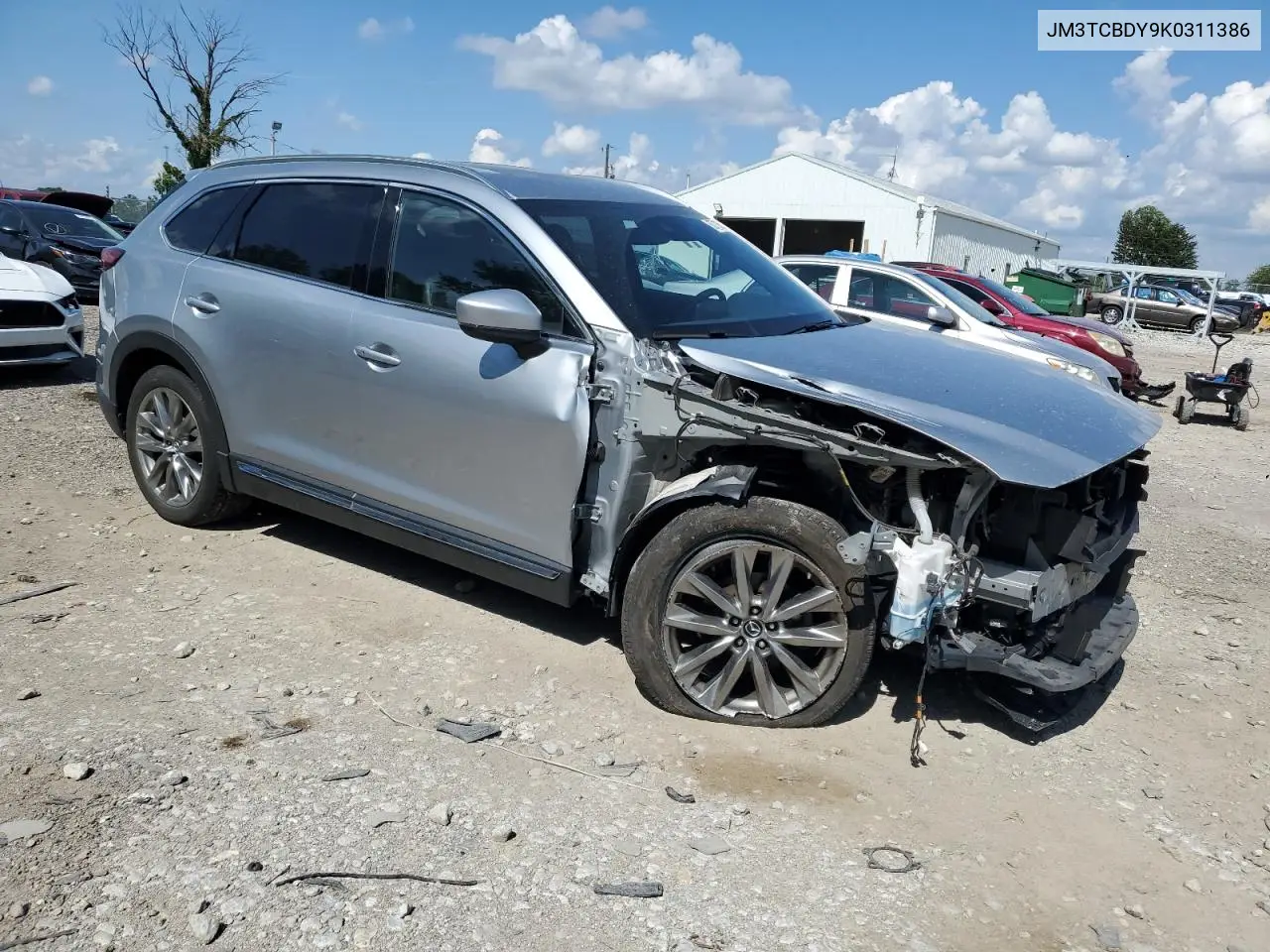 2019 Mazda Cx-9 Grand Touring VIN: JM3TCBDY9K0311386 Lot: 62718555