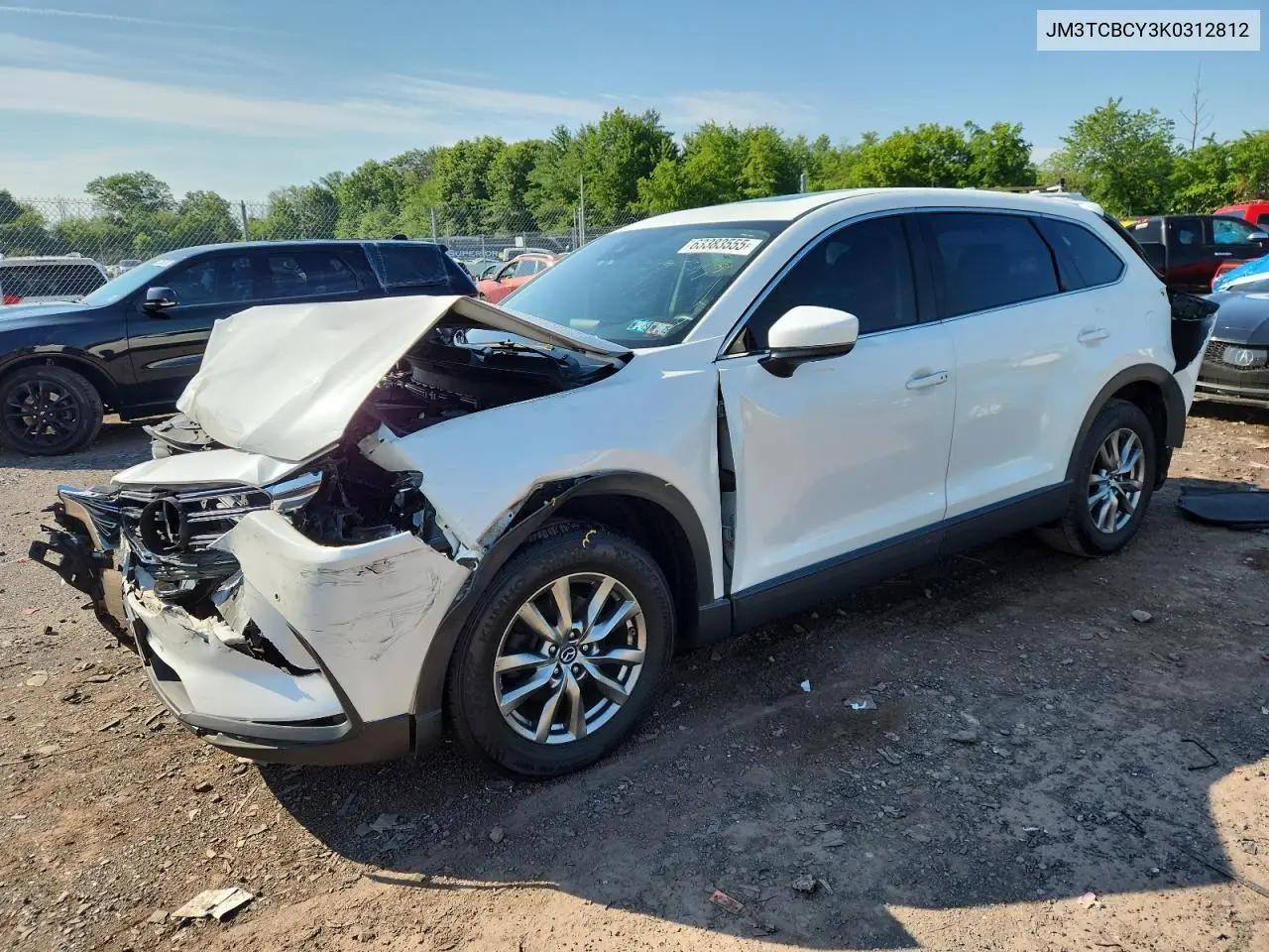 2019 Mazda Cx-9 Touring VIN: JM3TCBCY3K0312812 Lot: 63383555