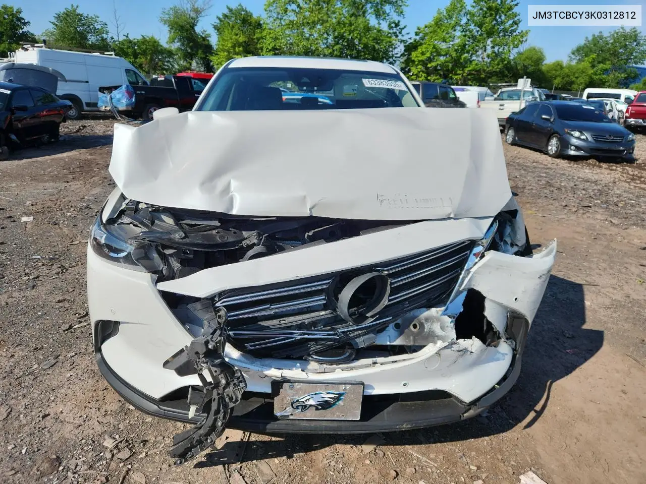 2019 Mazda Cx-9 Touring VIN: JM3TCBCY3K0312812 Lot: 63383555